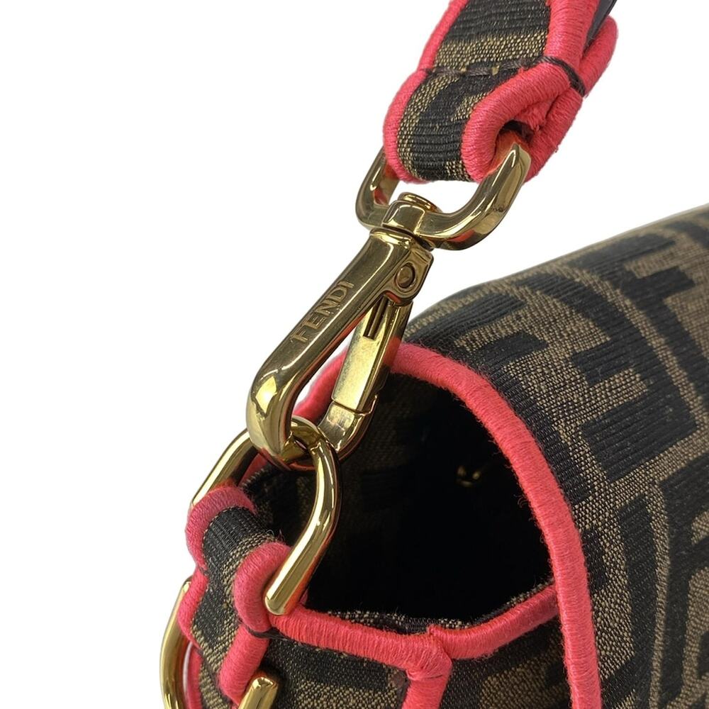 Fendi Mama Bucket Handbag 8BR600 Brown Dark Brown Pink - Picture 11 of 15